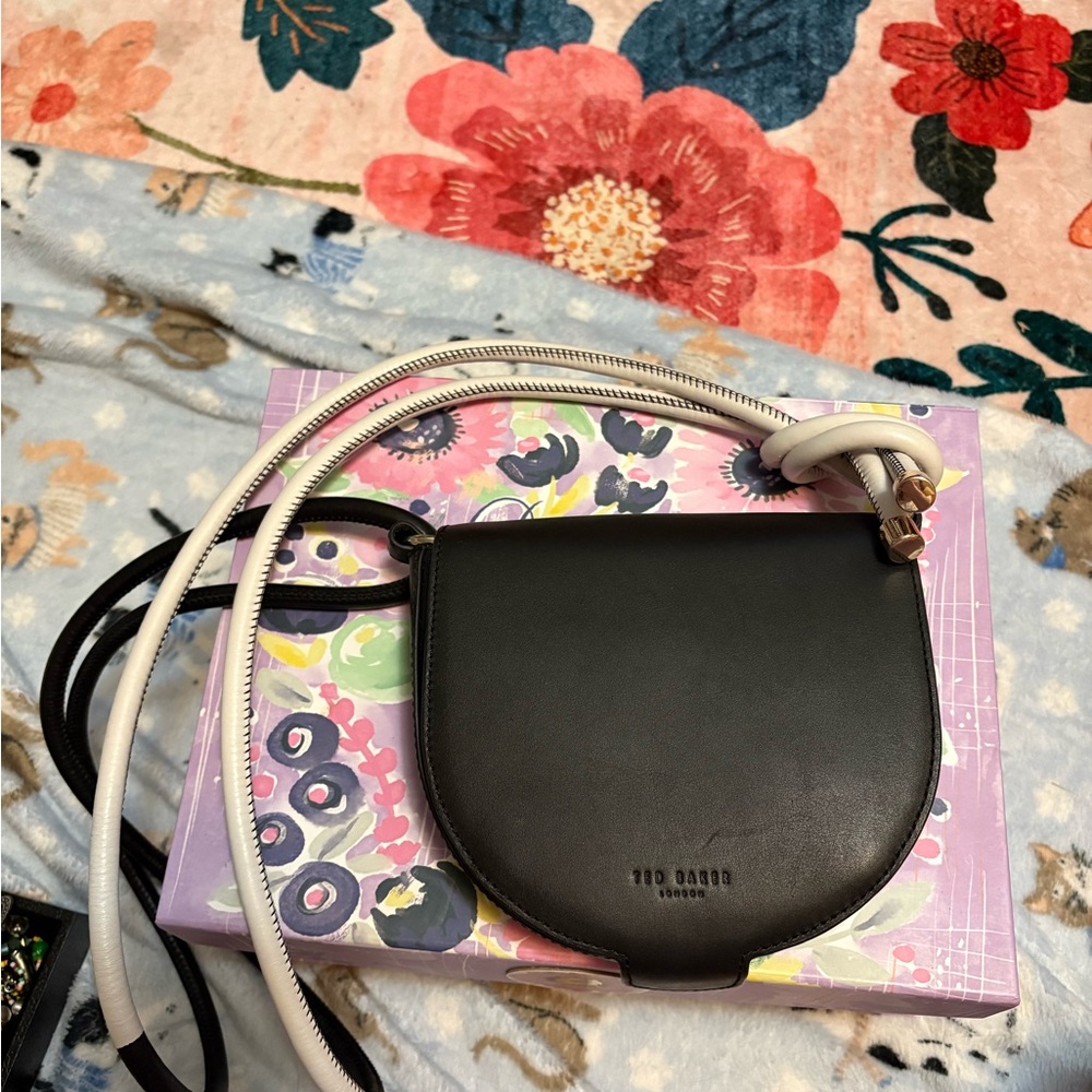 Ted Baker Black and White Crossbody Bag